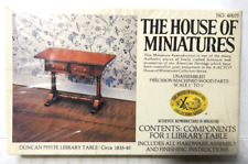 THE HOUSE OF MINIATURES (DUNCAN PHYFE LIBRARY TABLE 1835)  X-ACTO 1984  (NEW) picture
