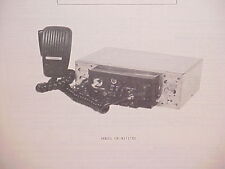 1976 PANASONIC CB/AM/FM STEREO MULTIPLEX RADIO SERVICE MANUAL MODEL CR-B1717EU picture