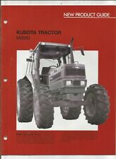 Original Kubota Model M8580 Tractor New Product Guide Sales Brochure 07909-61336 picture