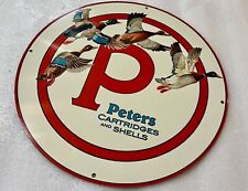 12in Peters Ammunition Cartridges Duck Goose  Vintage Style Heavy Steel Sign picture