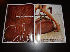 COLE HAAN 2-Page Magazine PRINT AD Spring 2008 woman's legs ankle foot thighs picture