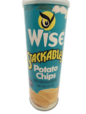 Vintage Borden Wise Stackables Potato Chips Empty Canister picture