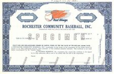 Rochester Community Baseball, Inc. - Specimen Stock Certificate - Specimen Stock picture