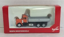 Herpa Truck Miniaturmodelle 1/87 Scale Orange Semi Rig Dump New Open Box 6252 picture