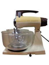 Vintage 1960's (Working) Stand SUNBEAM Mixmaster w/2 Bowls & 3 Beaters, Preowned picture
