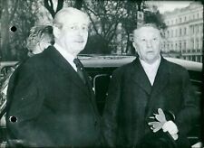Chancellor Adenauer and Mr. Mac Millan - Vintage Photograph 3435750 picture