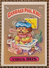 VIRUS IRIS: 1985 Topps Garbage Pail Kids 1st Series 1 (GLOSSY back) GPK OS1 #21a picture