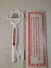 Vintage river street cafe jim & barrb cole pillager mn Minnesot key thermometer  picture