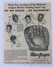 1959 MacGregor ad~HANK AARON,WILLIE MAYS,BILL MAZEROSKI,FRANK ROBINSON,CRANDALL picture