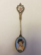 Vintage Fiji Islands souvenir Spoon collectible enameled Fijian girl  picture
