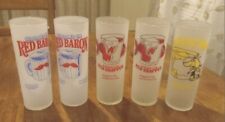 SEAGRAM'S GIN COCKTAIL GLASSES 14oz 5 Frosted SALTY DOG, RED SNAPPER, RED BARRON picture
