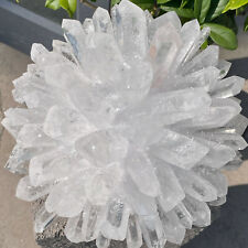 12.49LB New Find White Clear Quartz Crystal Cluster Mineral Specimen Healing. picture