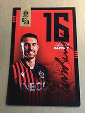Aaron Ramsey, Wales 🏴󠁧󠁢󠁷󠁬󠁳󠁿 OGC Nice 2022/23 hand signed picture