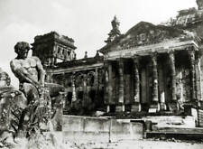 The badly damaged Berlin Reichstag at the end of the war 1945 Old Photo picture