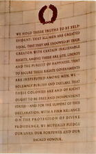 Jefferson Memorial, Washington, D.C., Thomas Jefferson, engraved walls. Postcard picture