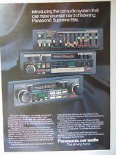 1983 Panasonic Supreme Elite Car Audio System vintage art print ad picture
