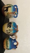 Set Of 3 vintage native american indian pottery vases picture