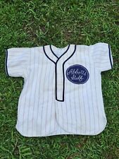 1940s Felco Wool Baseball Jersey Boys Large Abbotts Gulf Gas Station Patch L Oil picture
