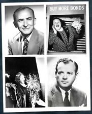 CBS CELEBRITIES JACK MILLER + KATE SMITH & TED COLLINS 1946 VINTAGE Photo Y 208 picture