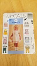 RARE McCALL'S TODDLERS' DRESS JUMPSUIT .. 2516 8 Great Looks Easy VTG Pattern UC picture