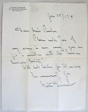 Original 1914 Walter Damrosch Signed Letter to Actress Constance Purdy RARE picture