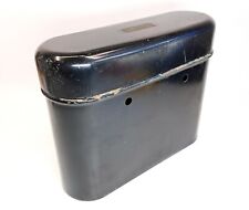 VINTAGE WESTERN ELECTRIC METAL TELEPHONE BATTERY BOX CASE - HOLDS 3 DRY CELLS picture