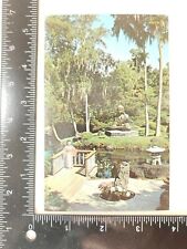 Buddha statue Oriental Gardens~ Cypress Gardens Florida vintage Postcard picture