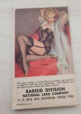 1971 Pinup Girl Notepad And Calendar Baroid Divison National Led Company picture