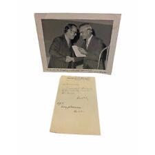 Photo Harold McConeghey Of U.S. Information Service Signed By Edwin W. Martin picture