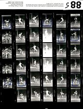 LD363 1988 Orig Contact Sheet Photo JOSE CANSECO BOB WELCH OAKLAND A'S - TIGERS picture