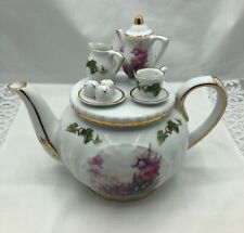 VINTAGE Decorative FIELDER KEEPSAKES Fine Porcelain Floral Tea Pot picture