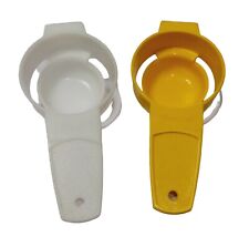 Vtg Tupperware Egg Separators #779 White Yellow Yolkster Kitchen Gadget Lot Of 2 picture