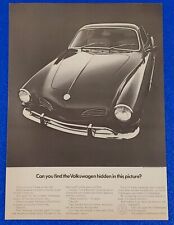 1972 VOLKSWAGEN KARMANN GHIA ORIGINAL VINTAGE PRINT AD  CLASSIC VW picture