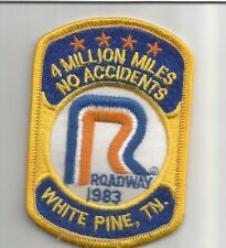 Roadway 1983 White Pines TN 4 million miles no accident patch 4-1/8X2-5/8 #3510 picture