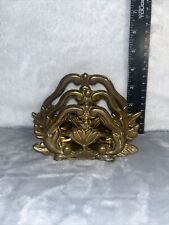Vintage Crowning Touch Brass Victorian Design Letter Mail Sorter / Napkin Holder picture