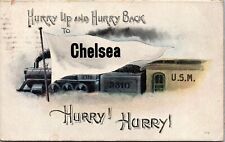 Chelsea Michigan Pennant Greetings Postcard picture