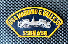 USS MARIANO G. VALLEJO SSBN 658 EMBROIDERED SEW ON PATCH 1966-1995 5 1/2