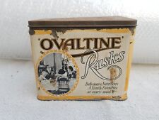 1940s Vintage Ovaltine Rusks A Wander Ltd Adv Tin Box England TB1711 picture