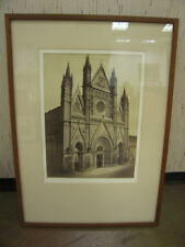 Antique Fratelli Alinari Photograph Exterior of Orvieto Cathedral Italy picture