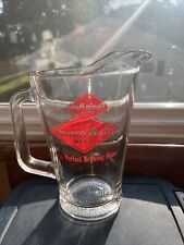 VINTAGE Grain Belt Perfect Brewing Water 9 Inch Glass Pitcher picture