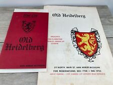 Vintage Heidelberg German Restaurant Ann Arbor Michigan Menu Wine List Pricing picture