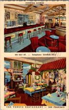 Vintage Multi-view Postcard Veneto Restaurant San Francisco CA California  B-168 picture