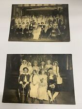 Set Of 2  Cabinet Photo Stage Performer Play Theatre Cast Costumes Musicians picture