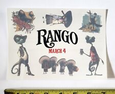 RARE 2011 RANGO MOVIE PROMO TATTOO SET JOHNNY DEPP RAY WINSTONE BILL NIGHY FILM picture