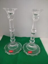 Crystal Candle Holders Towle brand  made in Austria 8 1/2 Inch Tall Great Condit picture