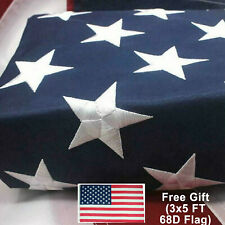 8x12FT American Flag Large US Flags Heavy Duty Embroidered Stars, Heavy 420D picture