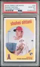 Shohei Ohtani 2018 Topps Archives Baseball Rookie Card #50 Graded PSA 10 picture