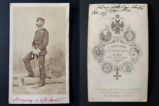 Angerer, Vienna, Albert, Crown Prince of Saxony vintage albums print CDV. Albert picture