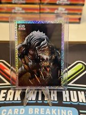 Ravenous Rancor - Mojo Refractor SSP 39/50 - 2023 Topps Star Wars Galaxy Chrome picture