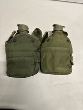 Lot of 2 vintage mIlitary canteens with covers lot of 2 picture